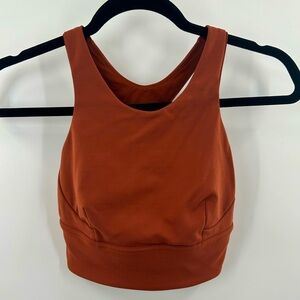 Lululemon Wunder Train Long-Line Bra *Medium Support, C/D Cups Dark Terracotta 4